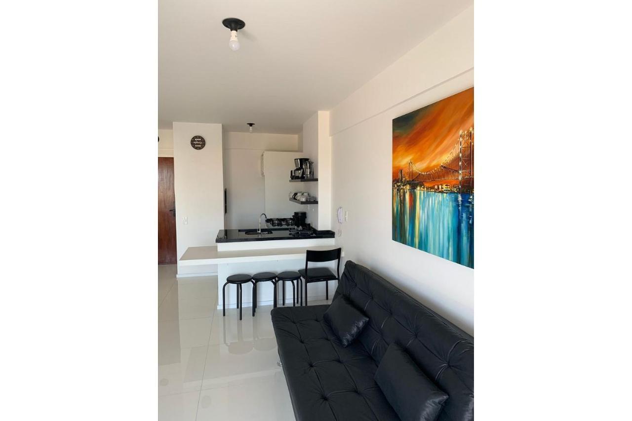 Apartamento Com Vista Do Mar Em Residencial Com Piscina Florianopolis Bagian luar foto
