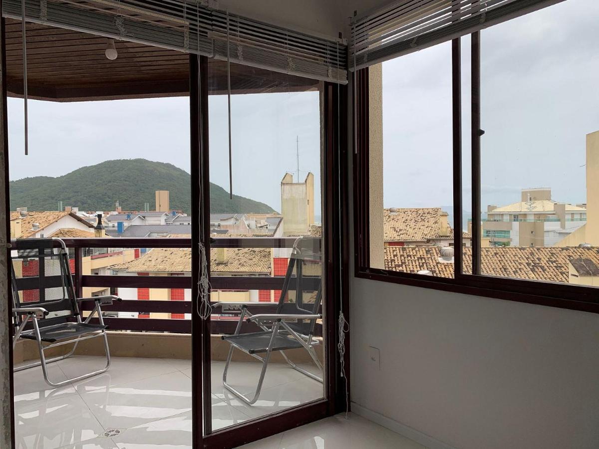Apartamento Com Vista Do Mar Em Residencial Com Piscina Florianopolis Bagian luar foto