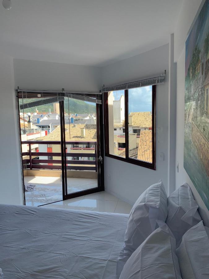 Apartamento Com Vista Do Mar Em Residencial Com Piscina Florianopolis Bagian luar foto