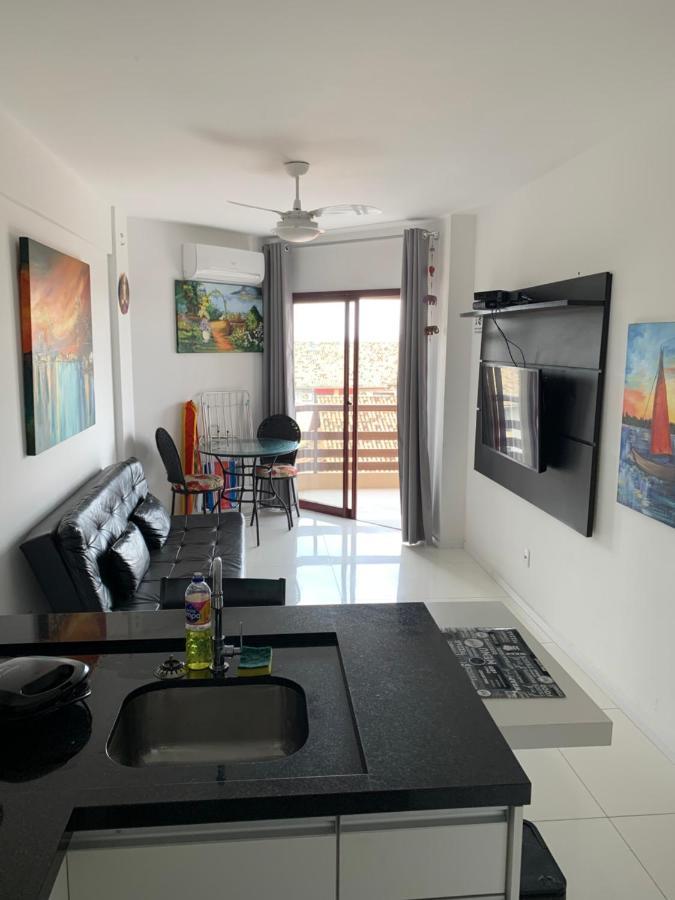 Apartamento Com Vista Do Mar Em Residencial Com Piscina Florianopolis Bagian luar foto