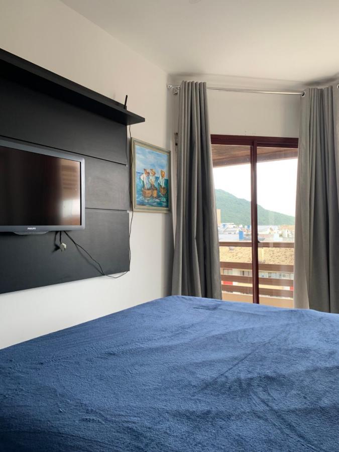Apartamento Com Vista Do Mar Em Residencial Com Piscina Florianopolis Bagian luar foto