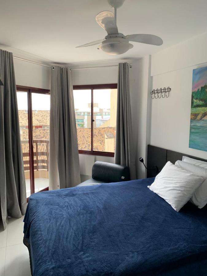 Apartamento Com Vista Do Mar Em Residencial Com Piscina Florianopolis Bagian luar foto