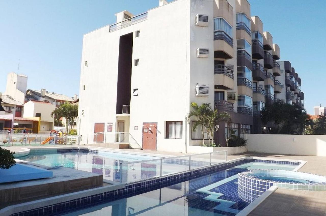 Apartamento Com Vista Do Mar Em Residencial Com Piscina Florianopolis Bagian luar foto
